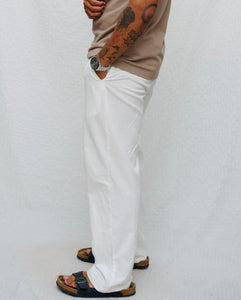 MYKONOS LINEN COTTON TROUSERS.