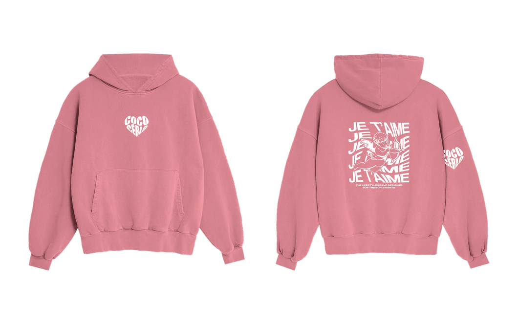 CUPIDON HOODIE DUSTY PINK