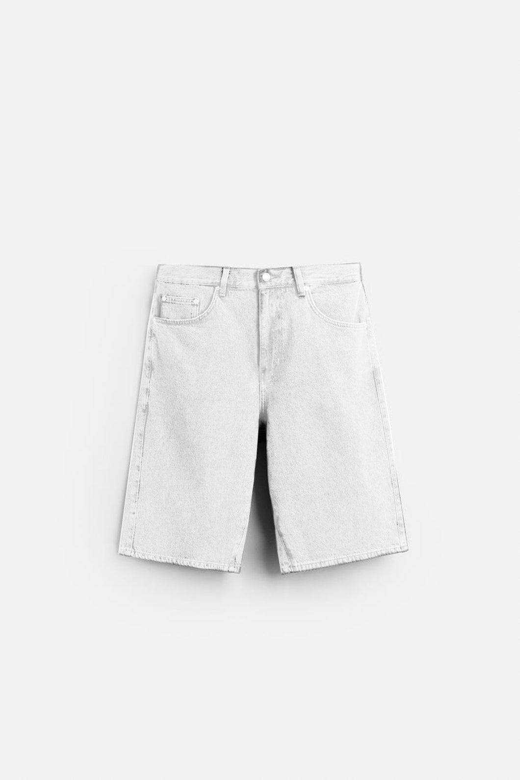 PLEASURES 2 JORTS - WHITE